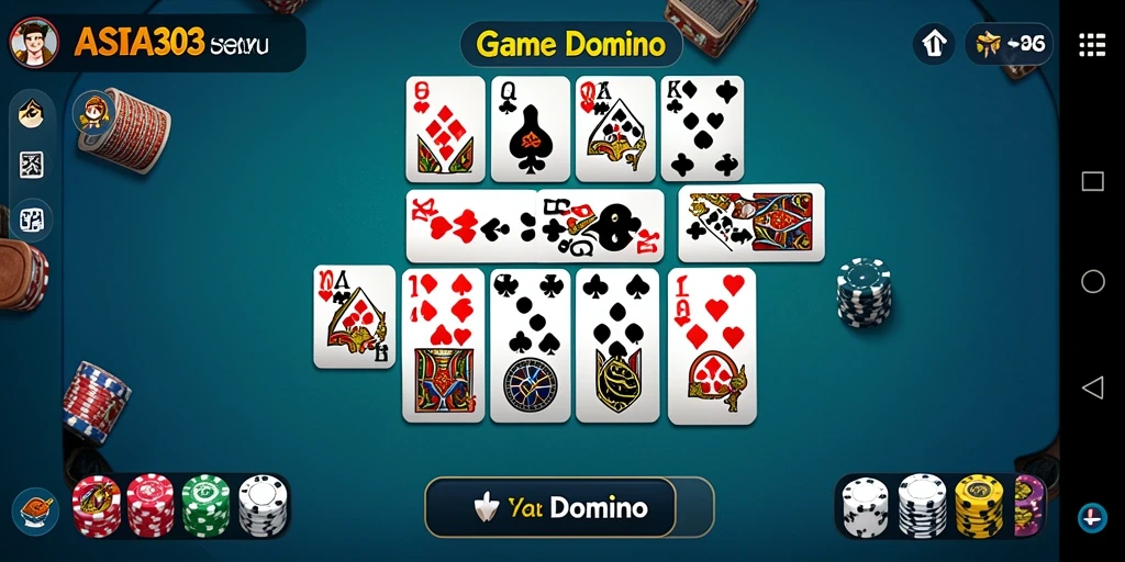 Tampilan antarmuka dan fungsi permainan domino yang menarik di ASIA303.