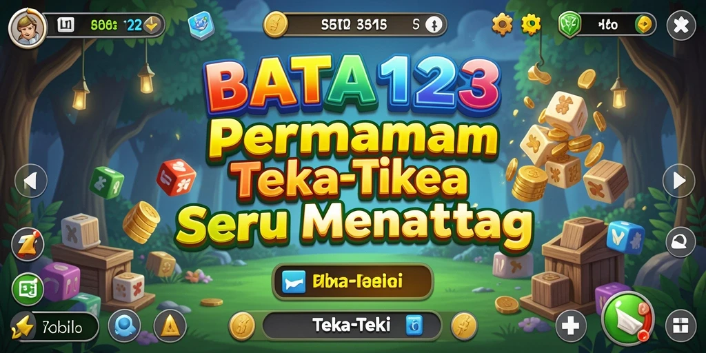 Tampilan antarmuka permainan Teka-Teki BATA123 yang menarik dan interaktif.
