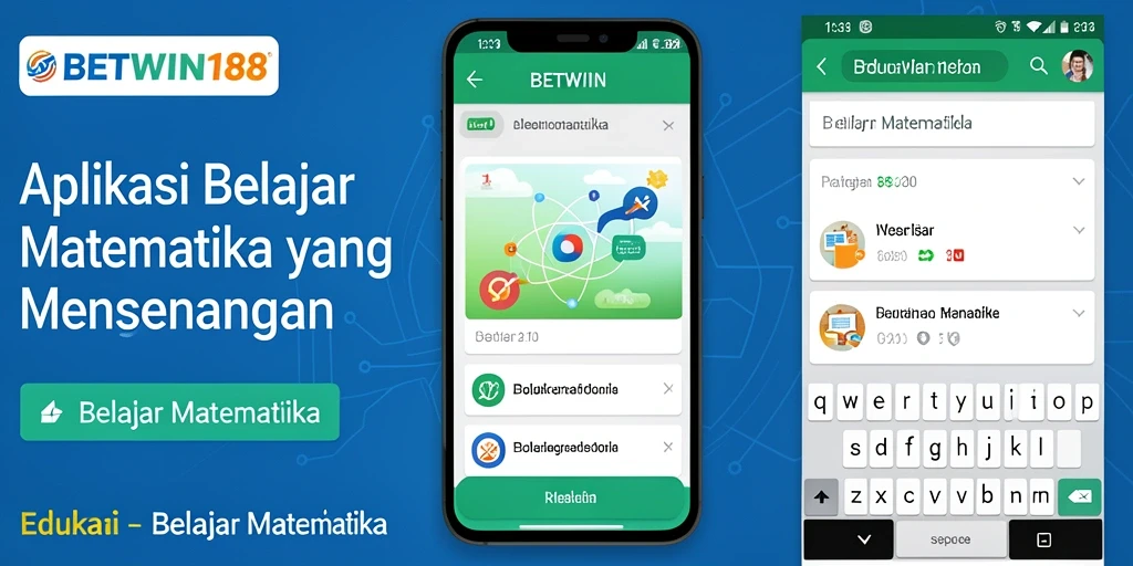 Antarmuka aplikasi BETWIN188 yang modern dan interaktif untuk belajar matematika.