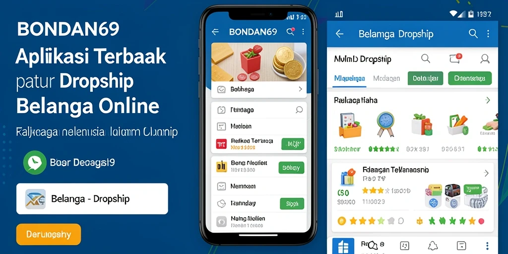 Tampilan antarmuka BONDAN69 yang memudahkan pengguna dalam memilih produk dropship.