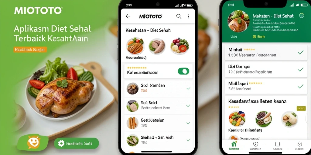 Tampilan antarmuka MIOTOTO untuk diet sehat.
