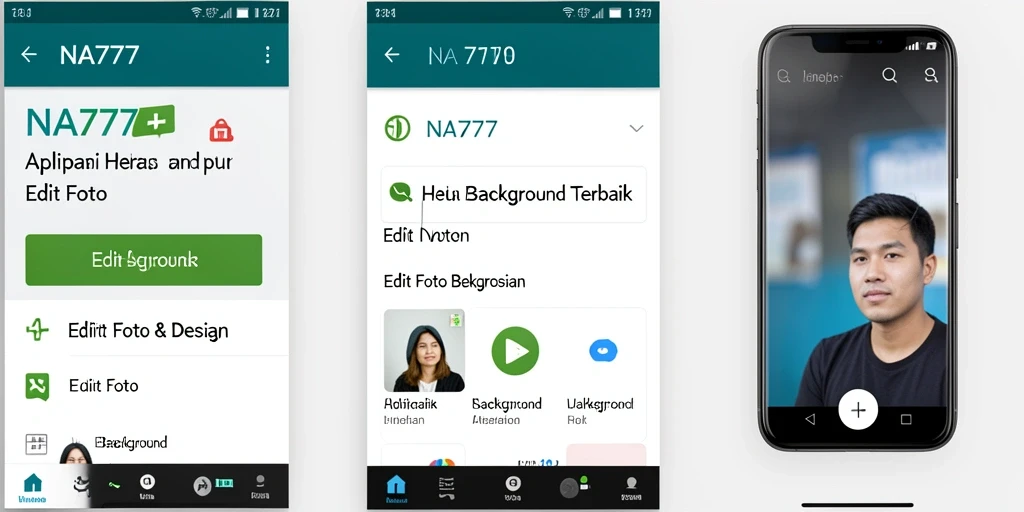 Tampilan antarmuka NA777 yang memudahkan proses Hapus Background.