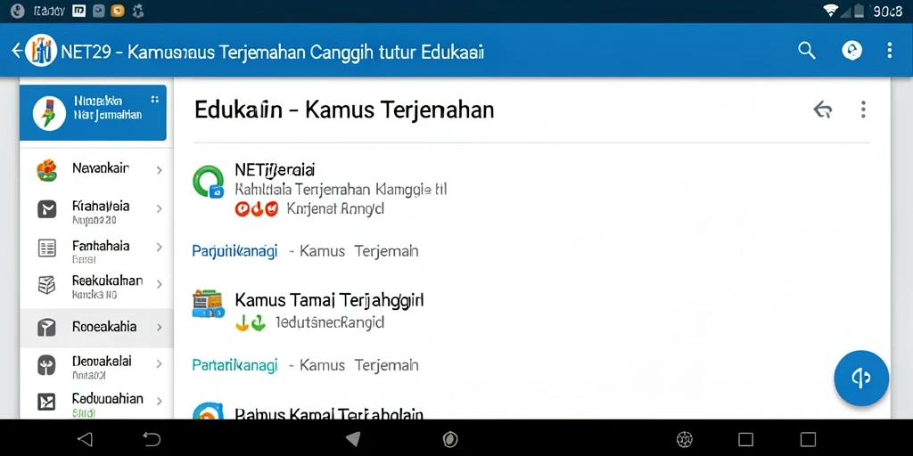 Tampilan antarmuka NET29 yang sederhana dan efektif.