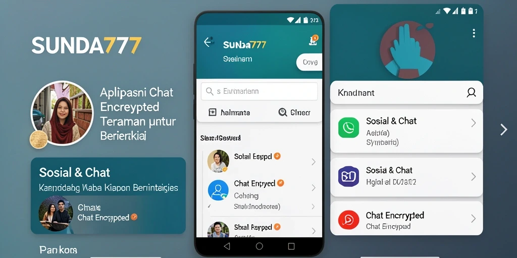 Tampilan antarmuka SUNDA777 yang sederhana dan menarik untuk Chat Encrypted.
