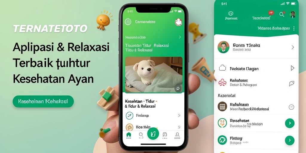 Tampilan antarmuka TERNATETOTO yang sederhana dan menenangkan.