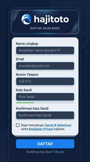 Buat Akun Baru di Hajitoto Sekarang Juga